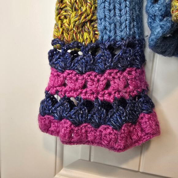 Parallel Peruvian Alpaca Wool Bold Crochet Bell Sleeve Sweater Unique and Rare - Picture 12 of 16